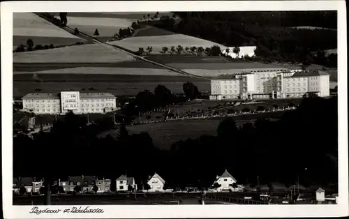 Ak Náchod Region Königgrätz, Totale, Gebäude