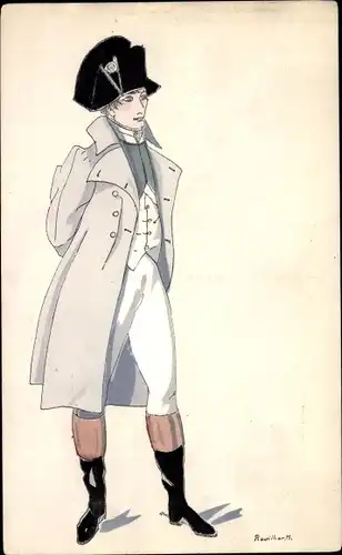 Künstler Ak Geschichte der Mode in Frankreich, Histoire du Costume Francais, Empire 1807