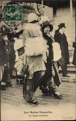 Ak Les Modes Nouvelles, La Jupe-Culotte, Mode in Frankreich