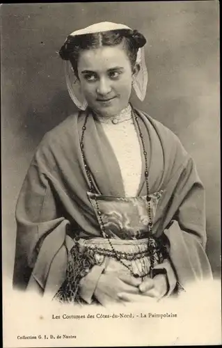 Ak Bretonische Tracht, Les Costumes des Cotes du Nord, La Paimpolaise