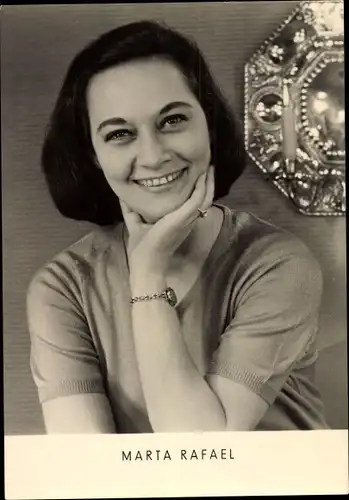 Ak Schauspielerin Marta Rafael, Portrait