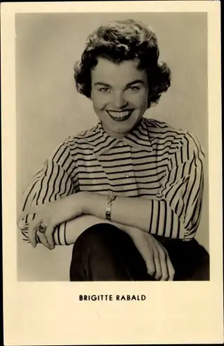 Ak Schauspielerin Brigitte Rabald, Portrait