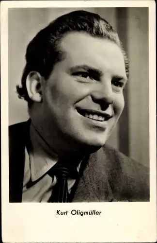 Ak Schauspieler Kurt Oligmüller, Krawatte, Portrait