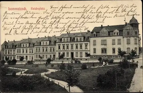 Ak Lommatzsch in Sachsen, Reichsplatz