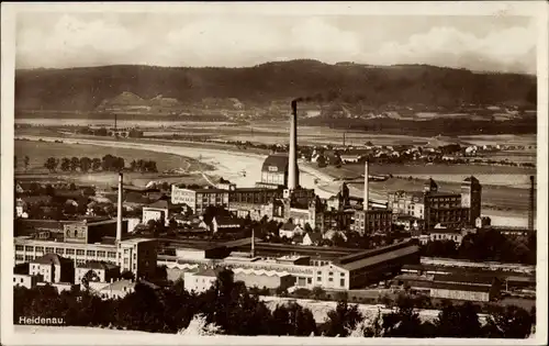 Ak Heidenau in Sachsen, Blick zur Fabrik