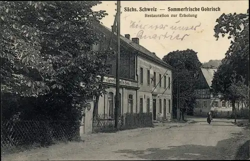 Ak Gohrisch Sächsische Schweiz, Restauration zur Erholung