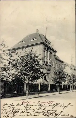 Ak Deuben Freital in Sachsen, Kroenert Stift