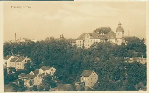 Ak Eisenberg in Thüringen, Teilansicht