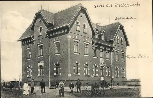 Ak Bischofswerda in Sachsen, Stadtkrankenhaus