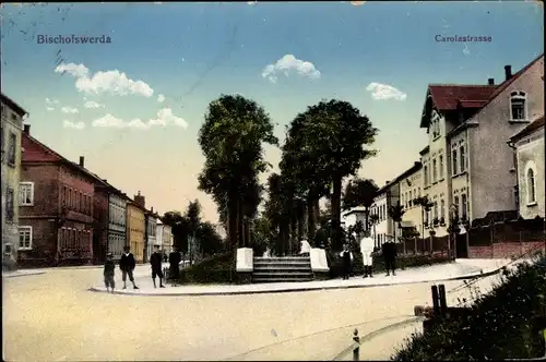 Ak Bischofswerda in Sachsen, Carolastraße