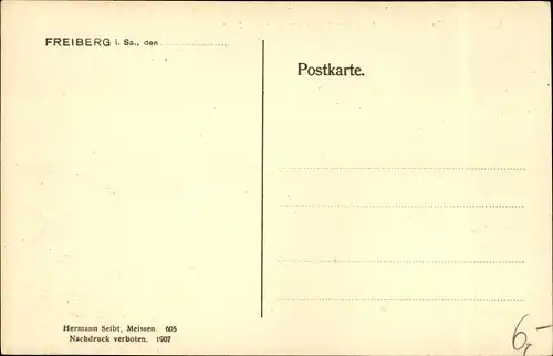 Ak Freiberg in Sachsen, Blick vom Petersturm nach der Stadt