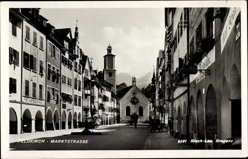 Ak Feldkirch Vorarlberg, Partie am Marktplatz, Kappelsberger, Friseur