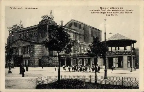 Ak Dortmund im Ruhrgebiet, Stadttheater