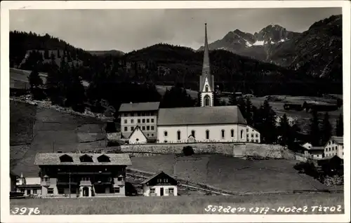 Ak Sölden in Tirol, Hotel Tirol, Kirche