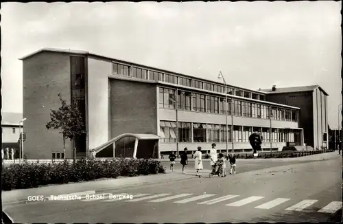 Ak Goes Zeeland Niederlande, Technische School Bergweg