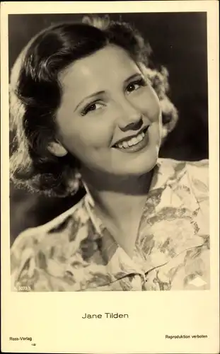 Ak Schauspielerin Jane Tilden, Portrait