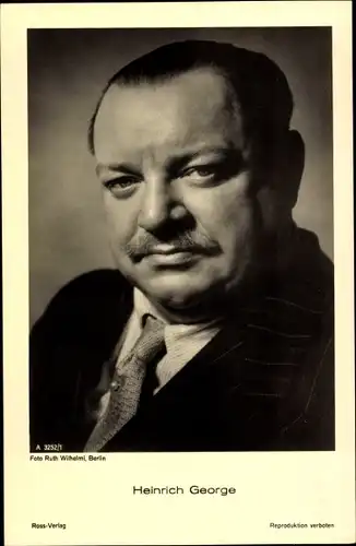 Ak Schauspieler Heinrich George, Portrait