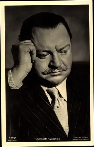 Ak Schauspieler Heinrich George, Portrait