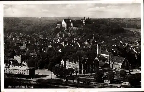 Ak Heidenheim an der Brenz Württemberg, Ortsansicht mit Schloss