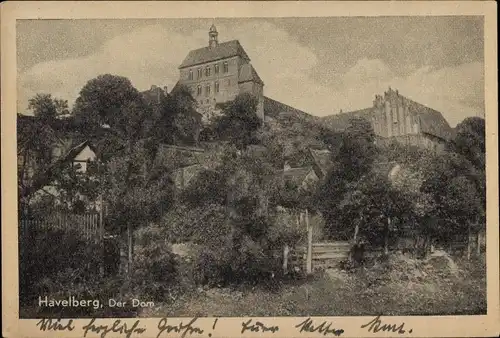 Ak Havelberg in Sachsen Anhalt, Blick zum Dom