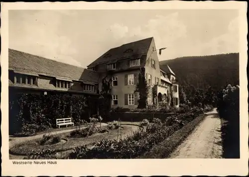 Ak Bad Blankenburg in Thüringen, Sanatorium Dr. Warda, Westseite Neues Haus