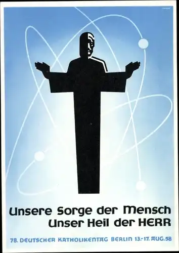 Ak Berlin Charlottenburg, 78. Deutscher Katholikentag 1958