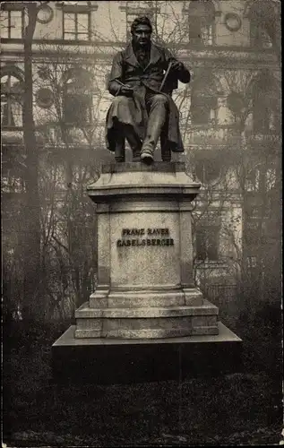 Ak München, Gabelsberger Denkmal an der Ottostraße