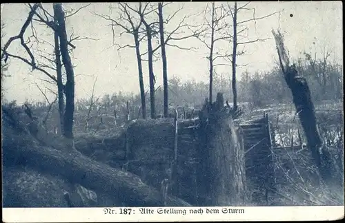 Ak Alte Stellung nach dem Sturm, I WK