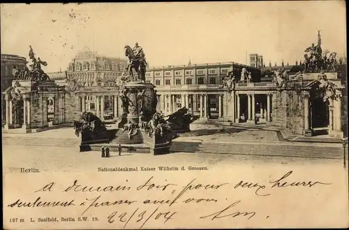 Ak Berlin Mitte, Nationaldenkmal Kaiser Wilhelm d. Großen