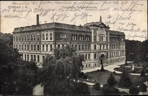 Ak Cöthen Köthen in Anhalt, Friedrichs-Polytechnikum