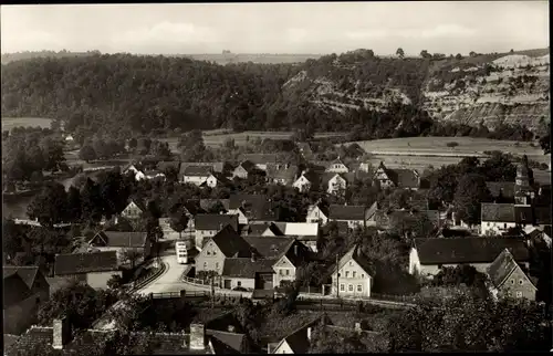Ak Saaleck Bad Kösen Naumburg an der Saale, Blick auf den Ort
