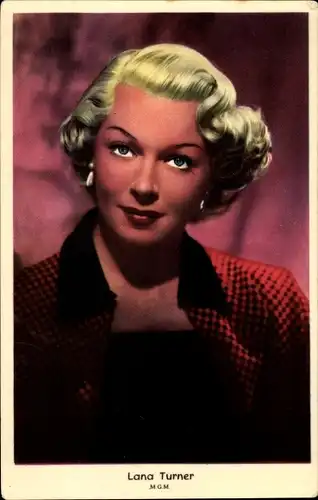 Ak Schauspielerin Lana Turner, Portrait, M.G.M.