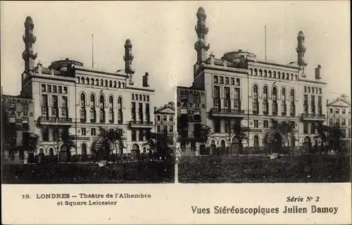 Stereo Ak London City England, Theatre de l'Alhambra et Square Leicester