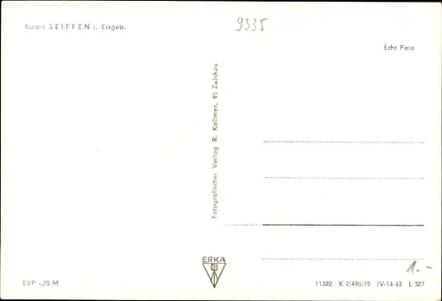 Ak Seiffen im Erzgebirge, Blick zum  Ort