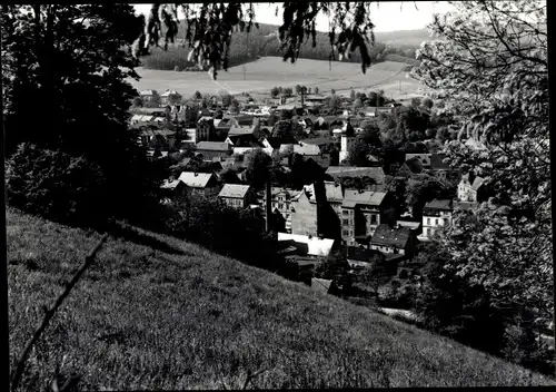 Ak Olbernhau im Erzgebirge, Ortsansicht mit Kirche