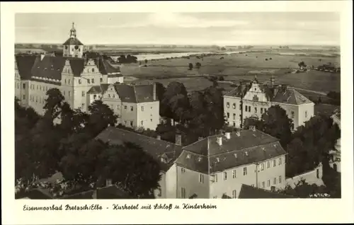 Ak Pretzsch Bad Schmiedeberg, Kurhotel, Schloss, Kinderheim