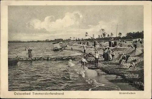 Ak Ostseebad Timmendorfer Strand, Strandleben, Strandkörbe