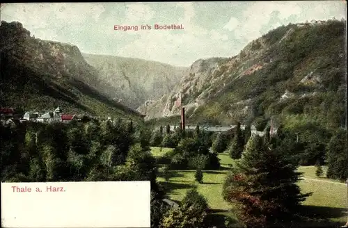 Ak Thale im Harz, Bodetal