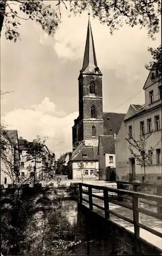 Ak Aschersleben Salzlandkreis, Apothekergraben, Stephani-Kirche