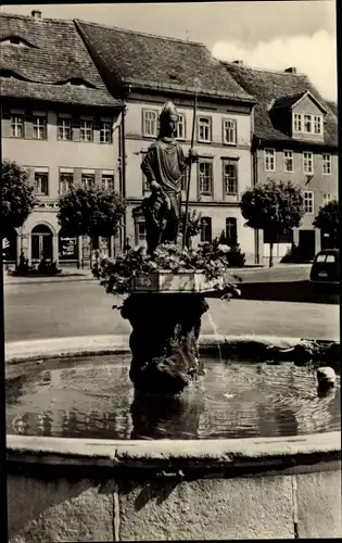 Ak Kölleda in Thüringen, Wipertusbrunnen am Markt