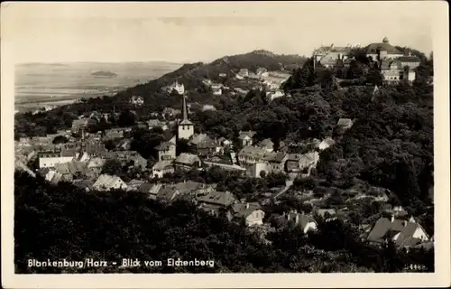 Ak Blankenburg am Harz, Blick vom Eichenberg