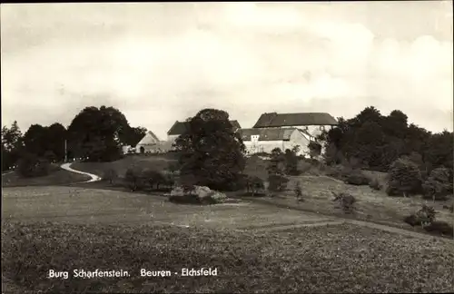 Ak Beuren Leinefelde im Eichsfeld Thüringen, Burg Scharfenstein