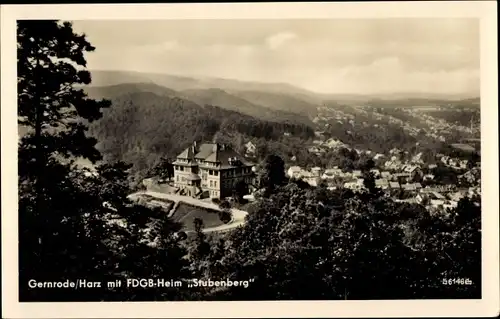 Ak Gernrode Quedlinburg im Harz, FDGB-Heim Stubenberg