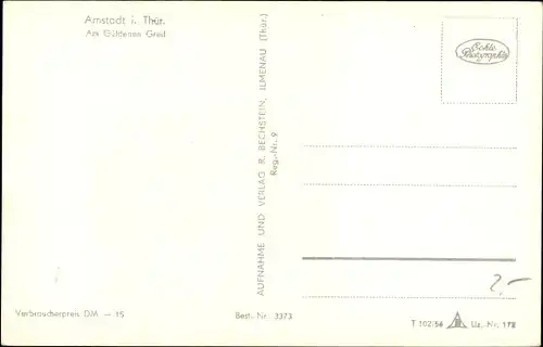 Ak Arnstadt Thüringen, Am Güldenen Greif