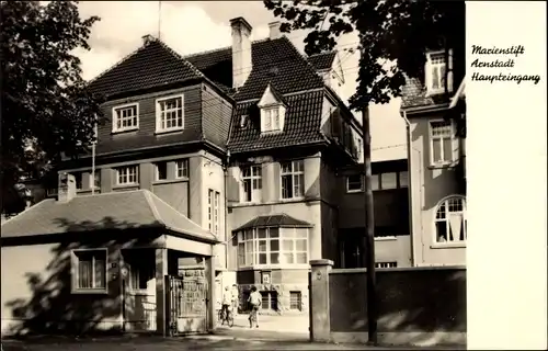 Ak Arnstadt Thüringen, Haupteingang Marienstift