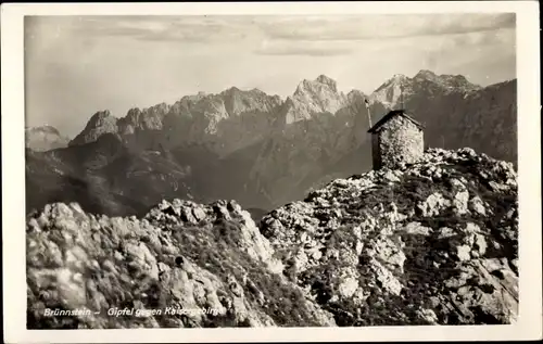 Ak Oberaudorf in Oberbayern, Brünnsteinhaus, A. V. Sektion Rosenheim