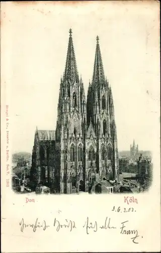 Ak Köln am Rhein, Dom