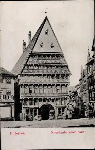 Ak Hildesheim in Niedersachsen, Knochenhaueramthaus