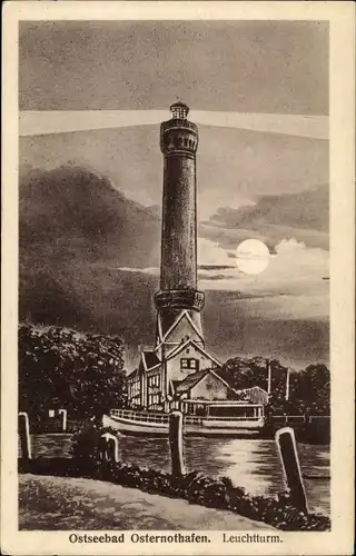 Ak Chorzelin Osternothafen Świnoujście Swinemünde Pommern, Leuchtturm