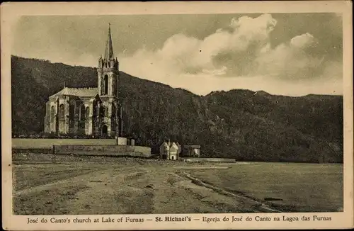 Ak São Miguel Azoren Portugal, Egreja do Jose do Canto na Lagoa das Furnas